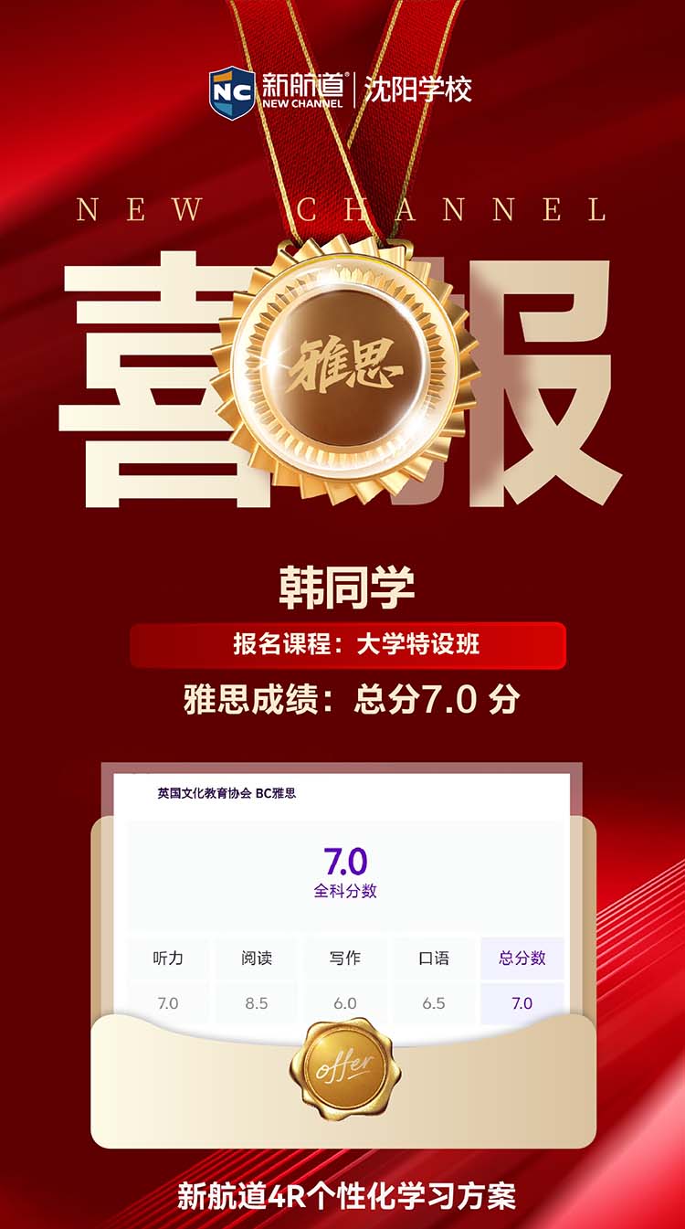 雅思高分学员